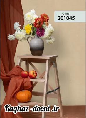 کاغذدیواری کرم روشن  s123-201045