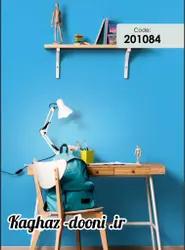 کاغذدیواری ابی تیره S123-201084